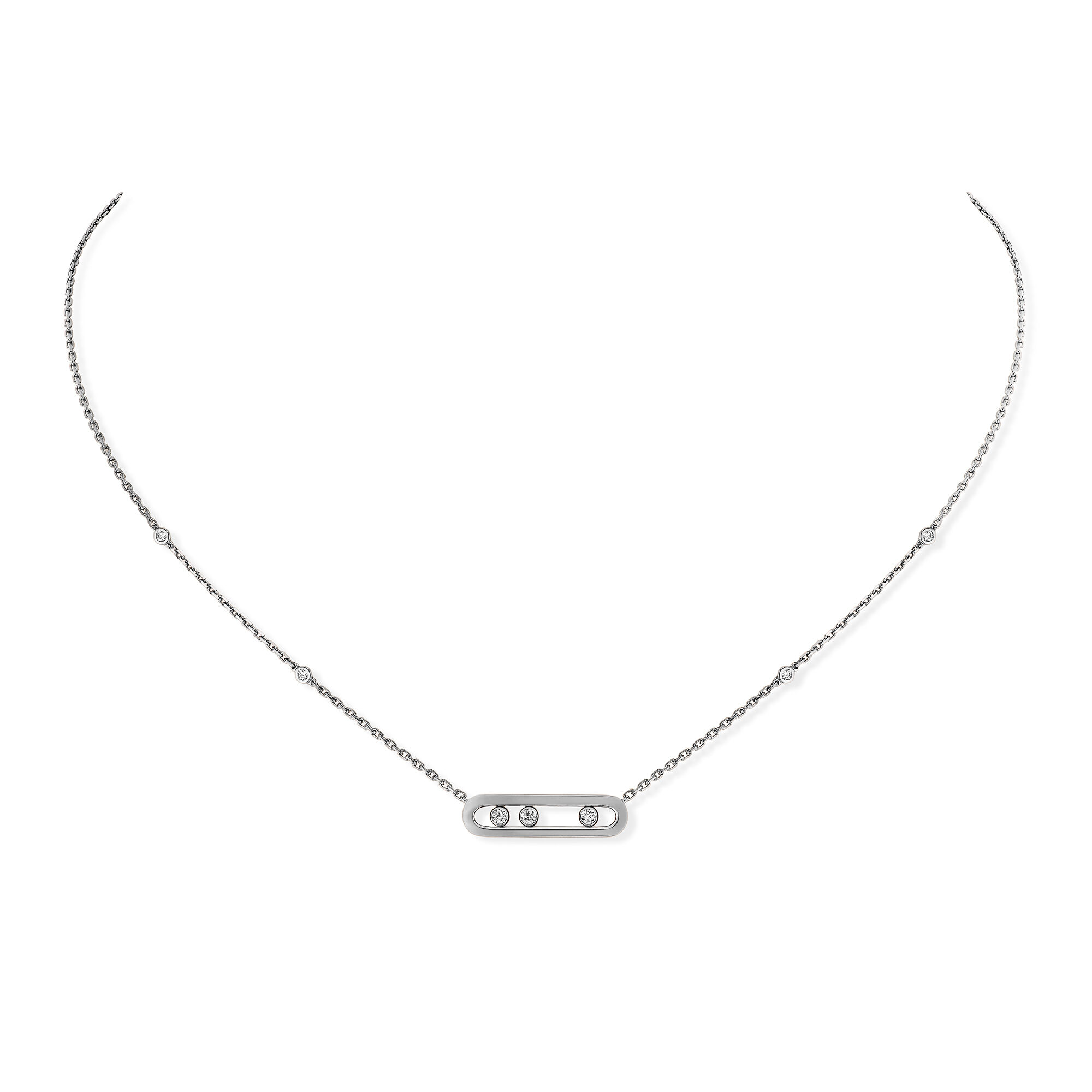 Moving diamond clearance pendant